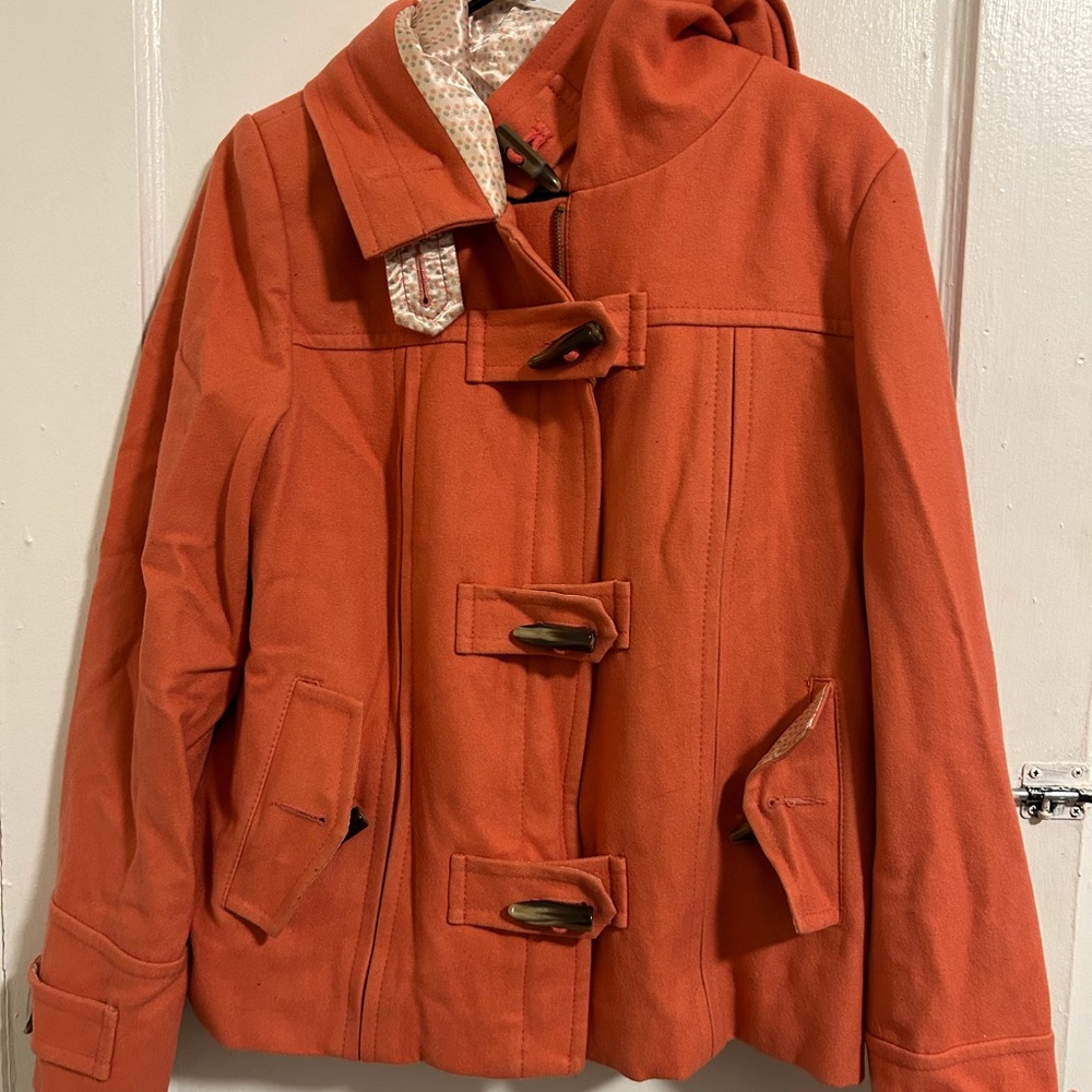 Pink pea coat